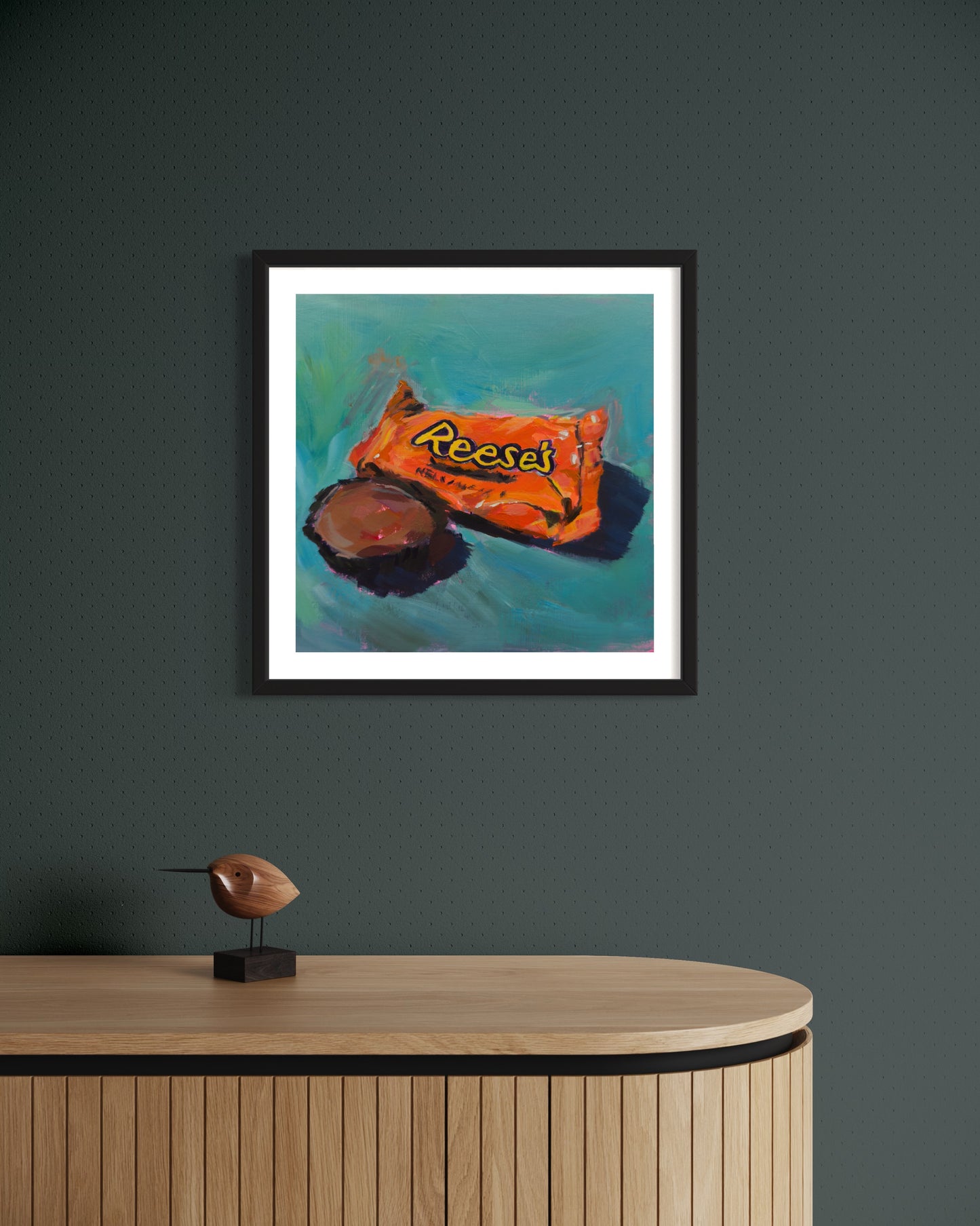 Peanut Butter Cup, Art Print, Square Print