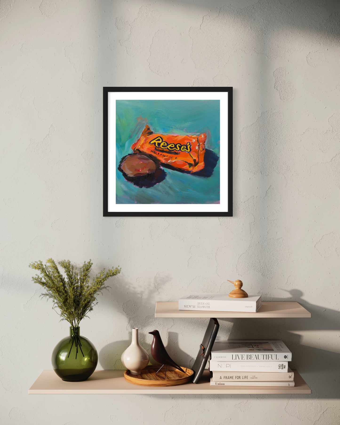 Peanut Butter Cup, Art Print, Square Print