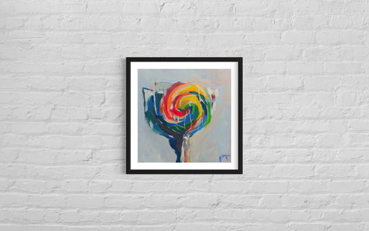 Lollipop, Art Print, Square Print