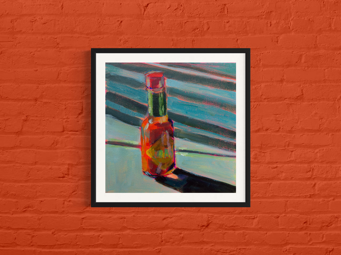 Hot Sauce, Art Print, Square Print