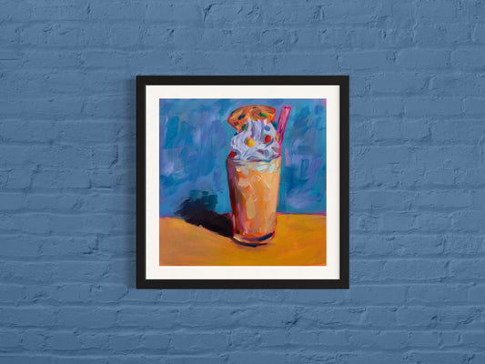 Milkshake, Art Print, Square Print