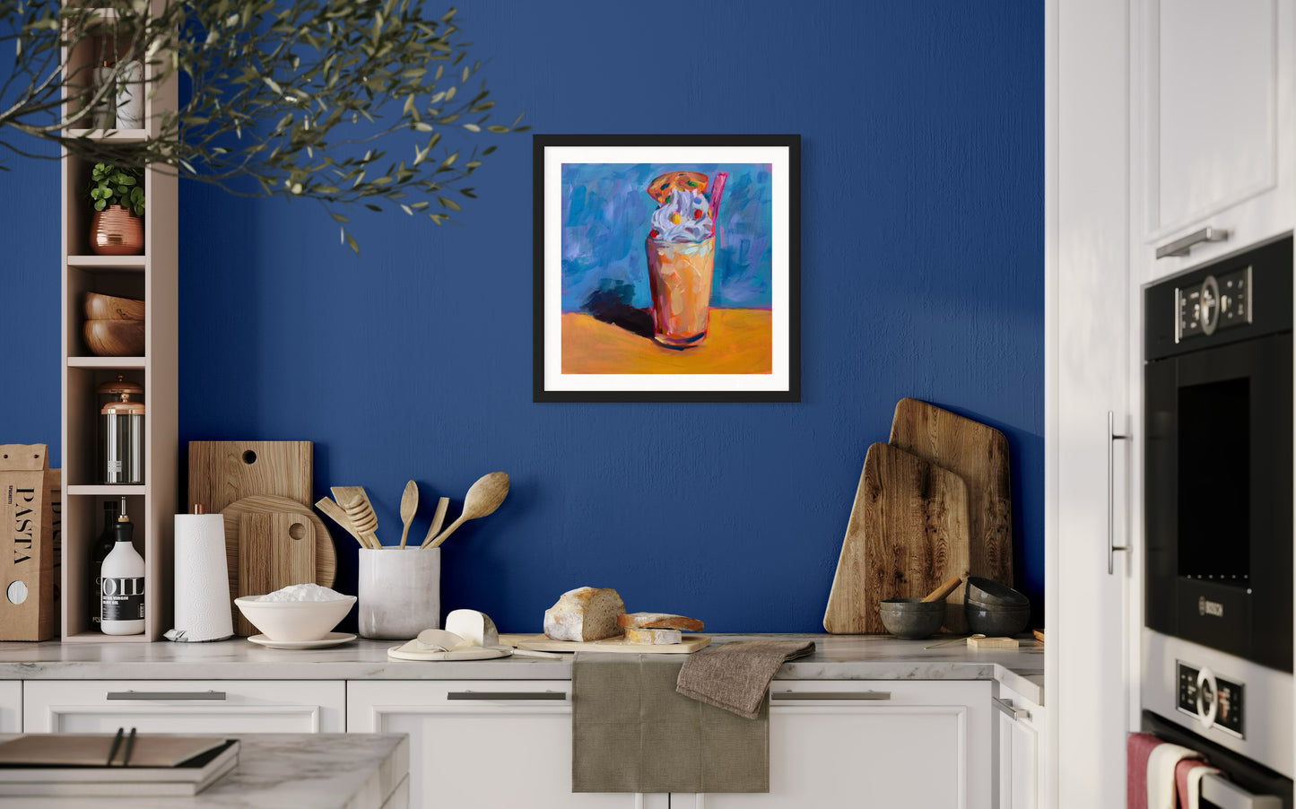 Milkshake, Art Print, Square Print