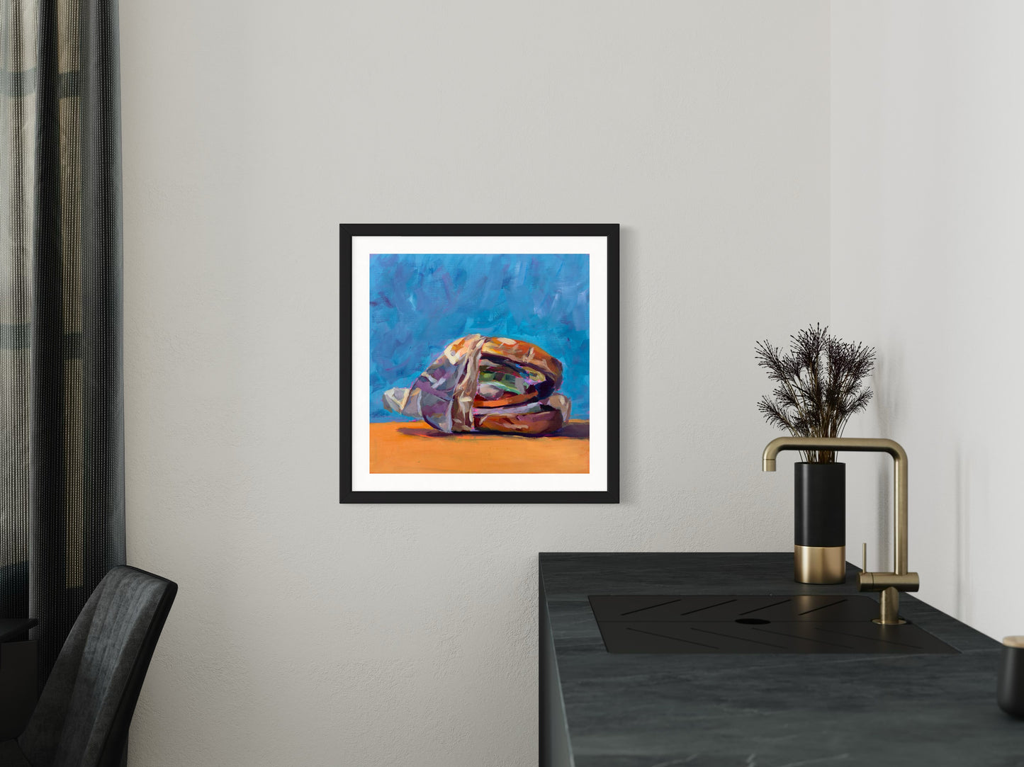 Burger, Art Print, Square Print