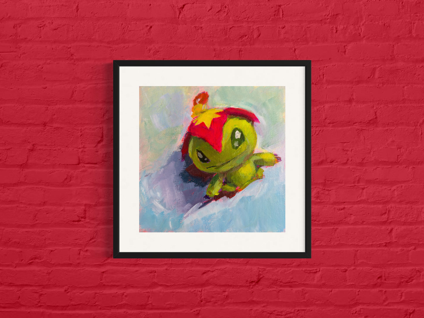 Palmon Plush, Art Print, Square