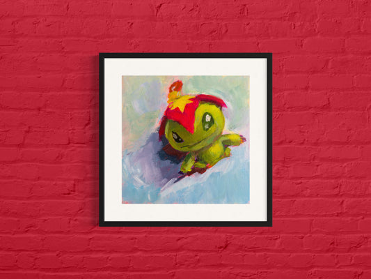 Palmon Plush, Art Print, Square