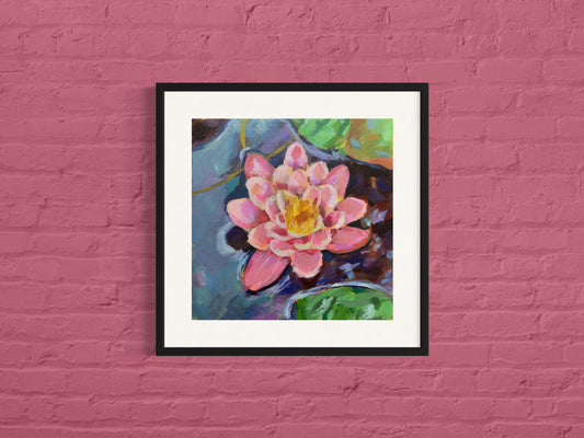 Water Lilly, Art Print, Square