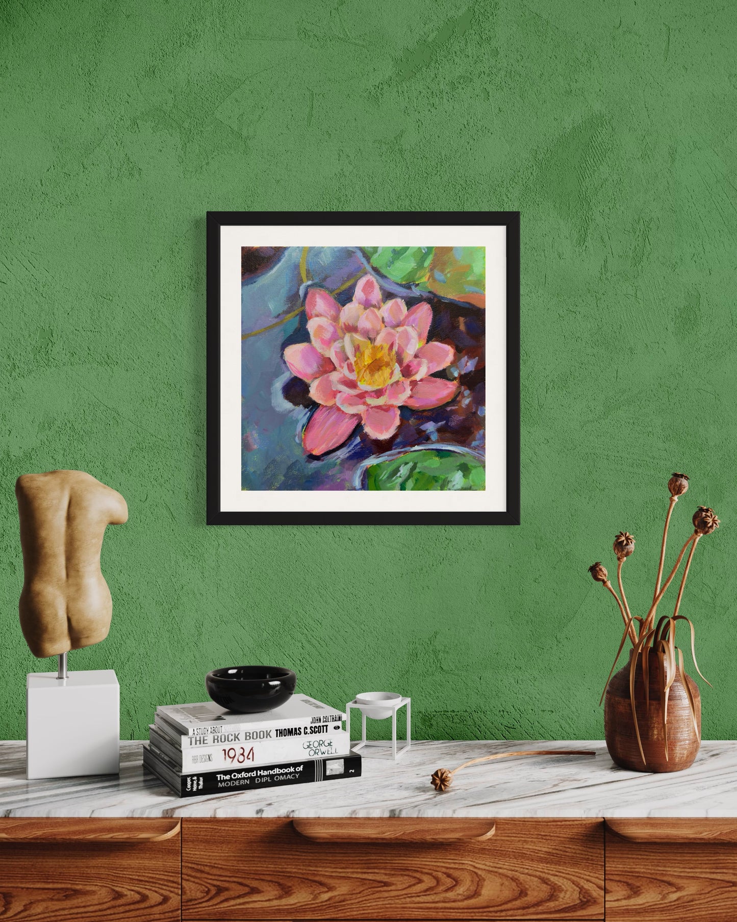 Water Lilly, Art Print, Square