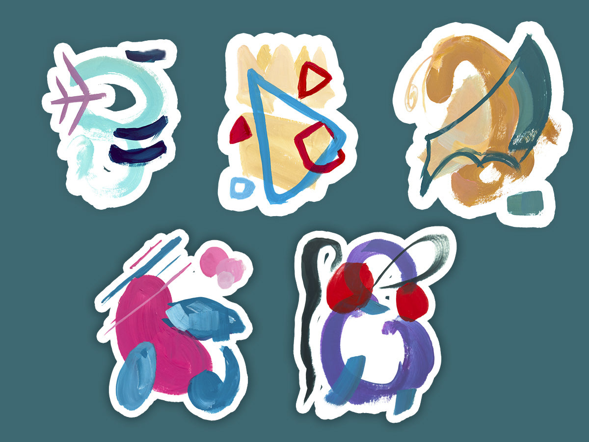 Abstract Character Mega-Pack, 3-inch Vinyl Sticker