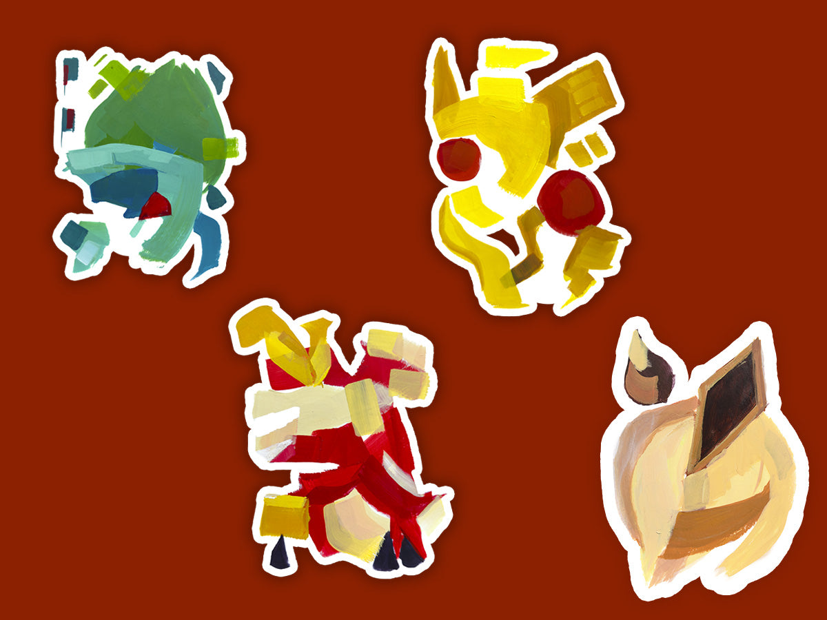 Abstract Character Mega-Pack, 3-inch Vinyl Sticker