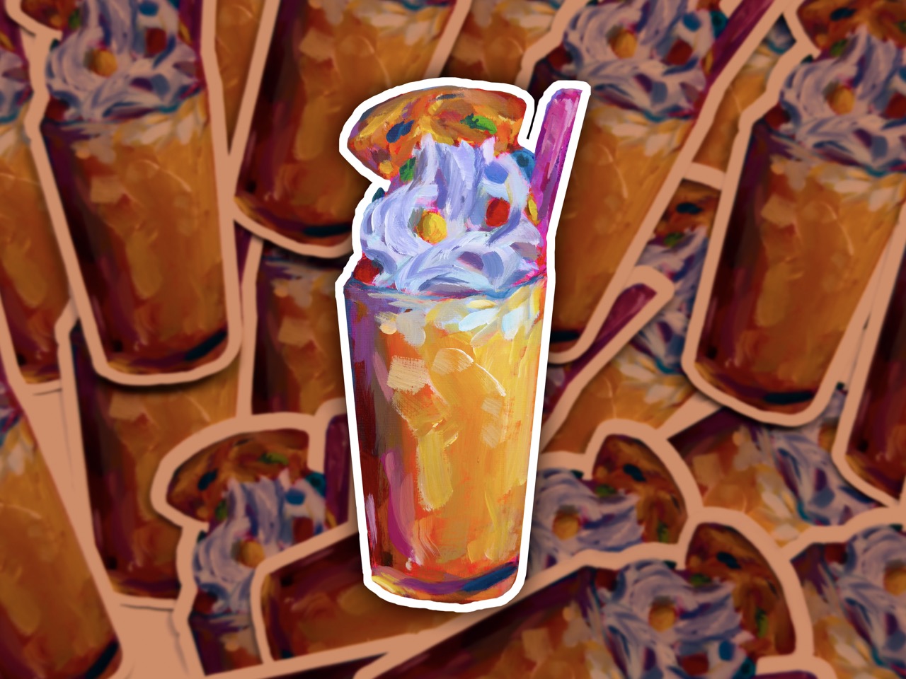 Milkshake, 3 inch Vinyl Sticker