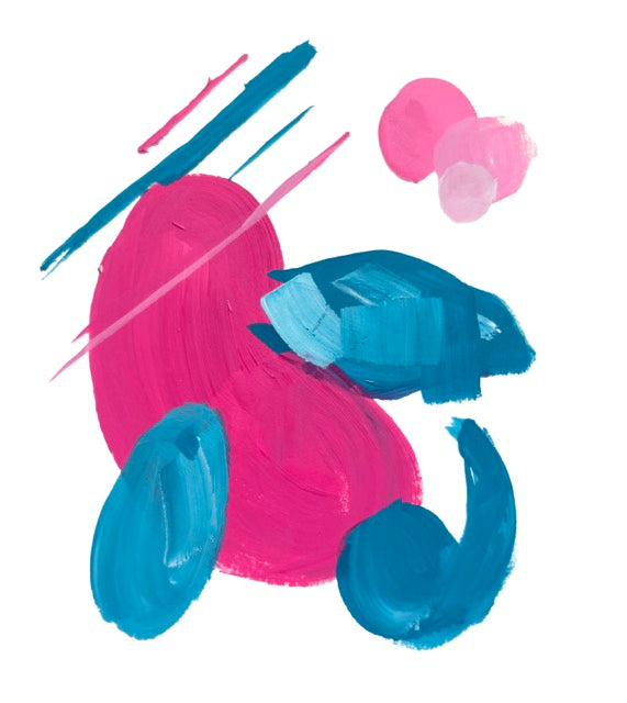 Porygon2, Deconstructed Character, Framed Abstract Original, 8x5x11