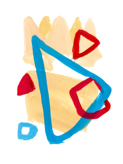 Togepi, Deconstructed Character, Framed Abstract Original, 8x5x11